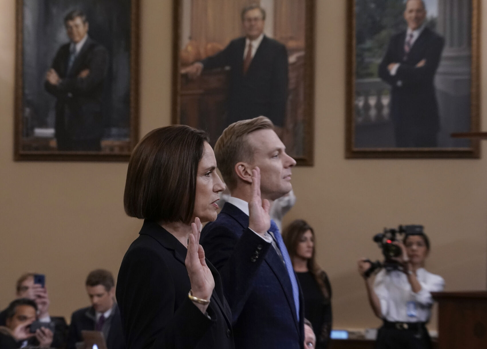 Fiona Hill and David Holmes
